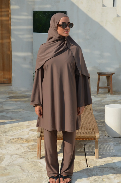 Burkini alba | 3 pièces - taupe